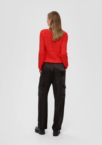 s.Oliver Wide leg Cargo Pants in Black