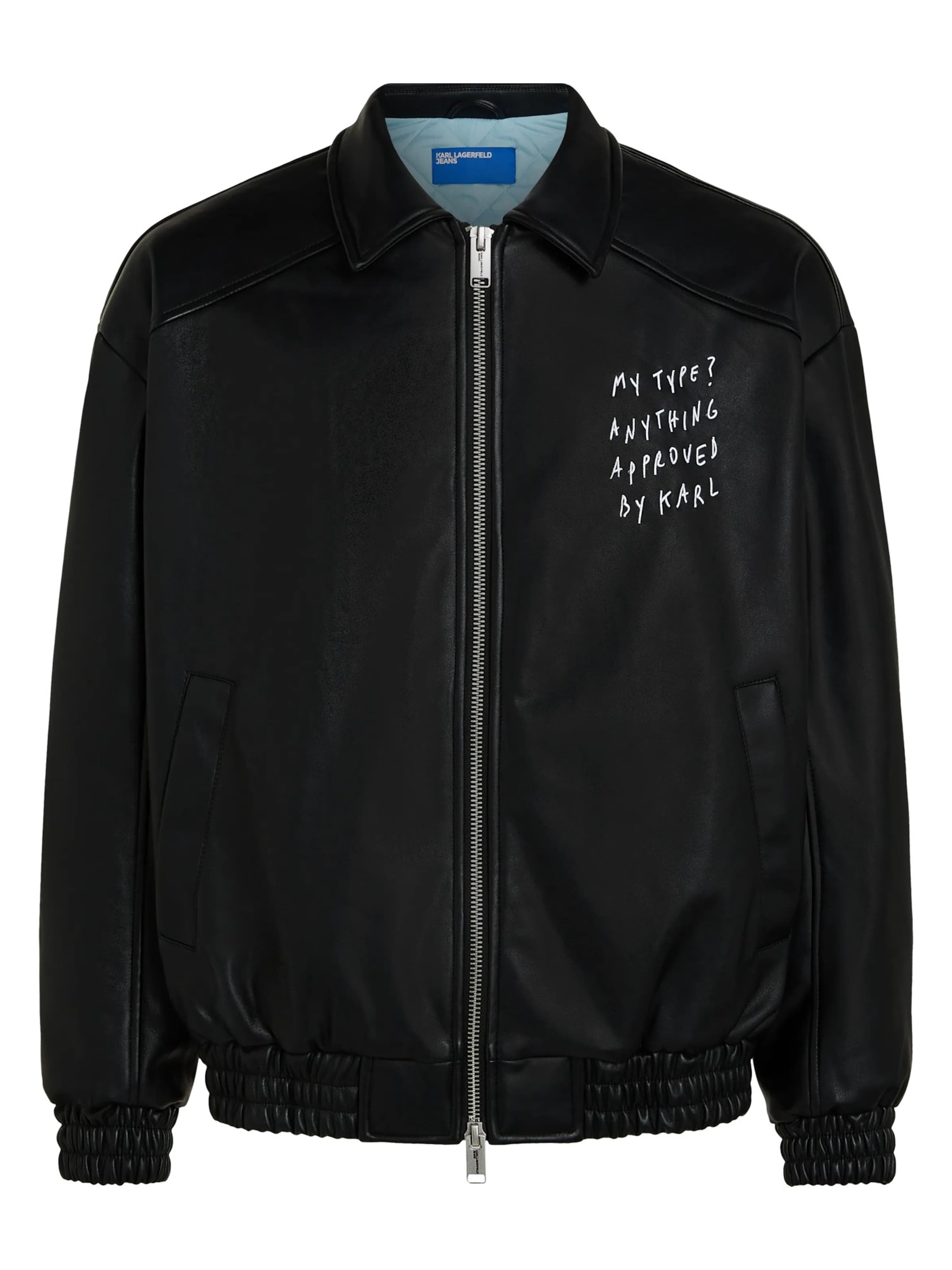 Giacca di mezza stagione 'KLJ X Pietro Terzini' di KARL LAGERFELD JEANS in nero: frontale