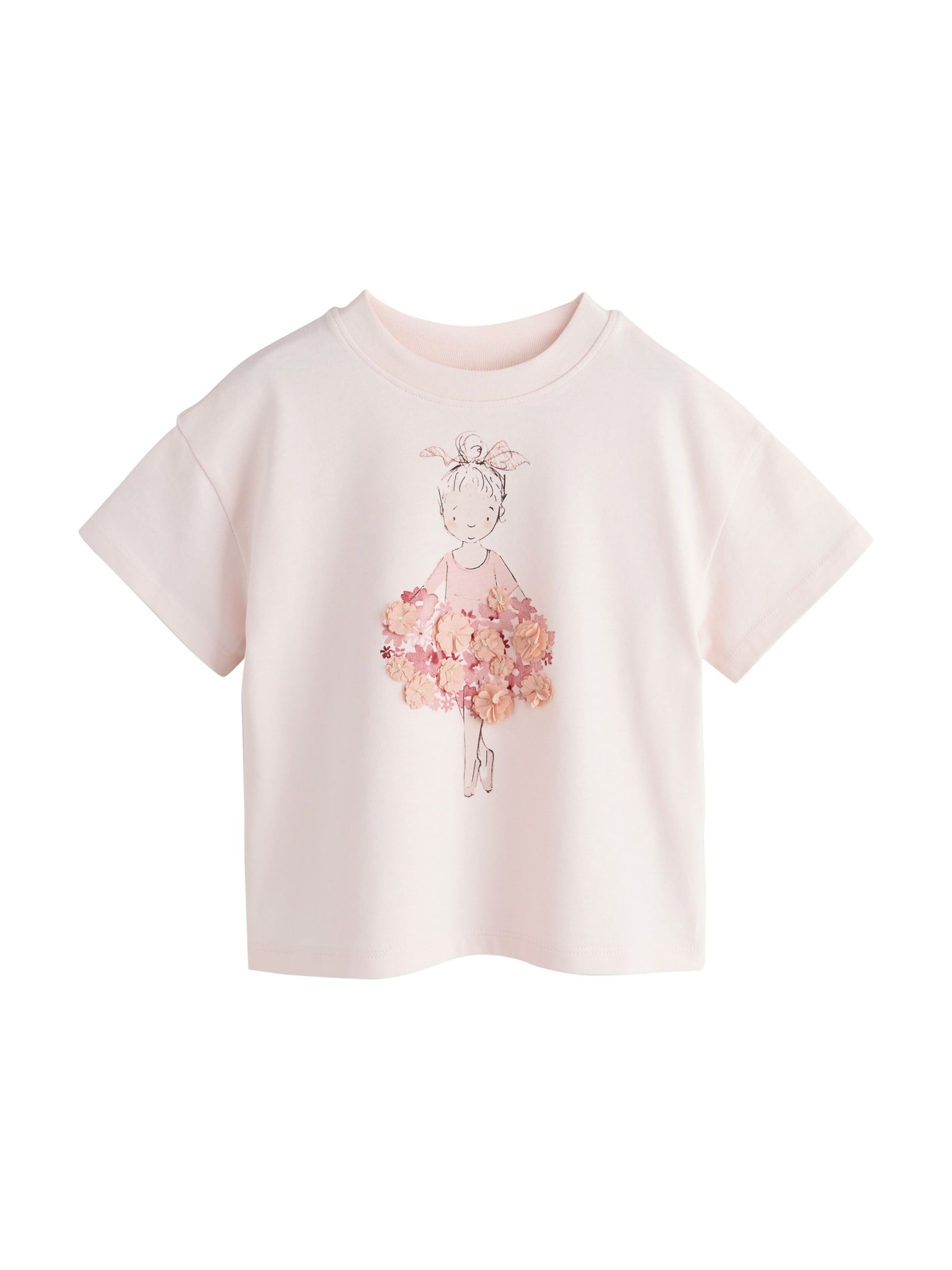 Next Футболка в Ярко-розовый: спереди