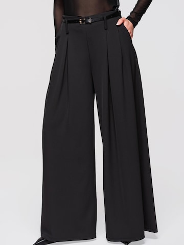 Ombre Wide Leg Bukser i sort