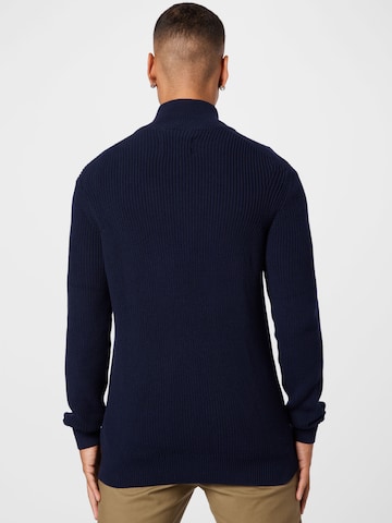 INDICODE JEANS Knit Cardigan 'Dodson' in Blue