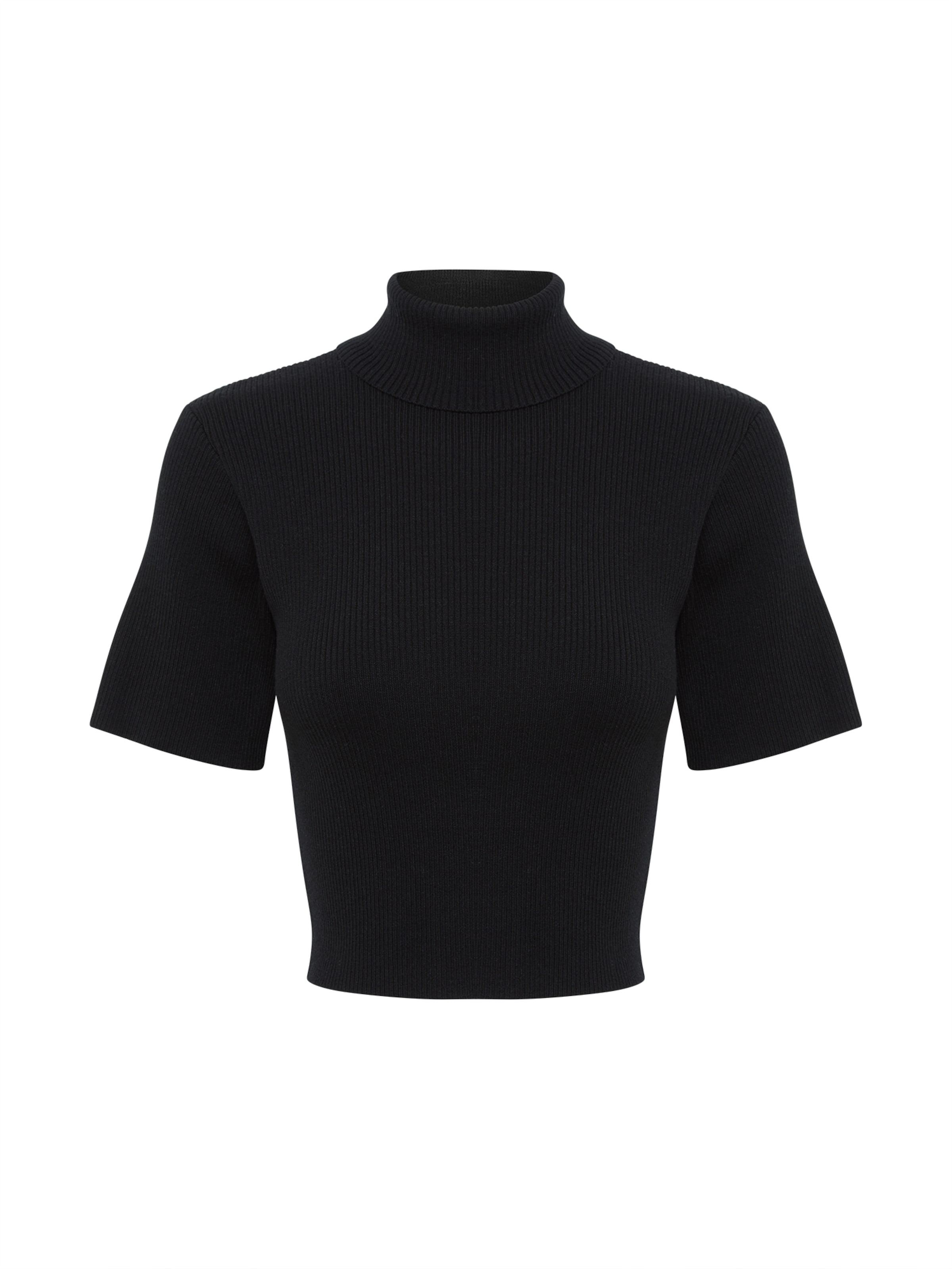 Tussah Tričko 'ELMANI' - Čierna: predná strana