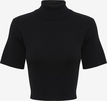 Tussah Shirt 'ELMANI' in Schwarz: predná strana