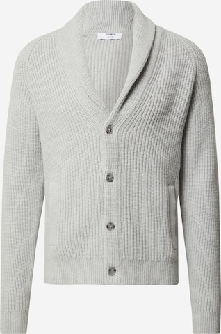 ABOUT YOU x Kevin Trapp Knit Cardigan 'Moritz' in Grey: front