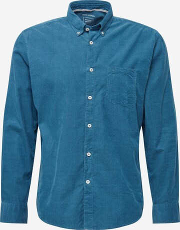 Marc O'Polo Regular fit Overhemd in Blauw: voorkant