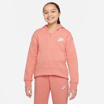 Nike Sportswear Bluza rozpinana w kolorze pomarańczowy: przód