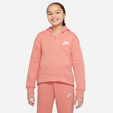 Veste de survêtement Nike Sportswear en orange : devant