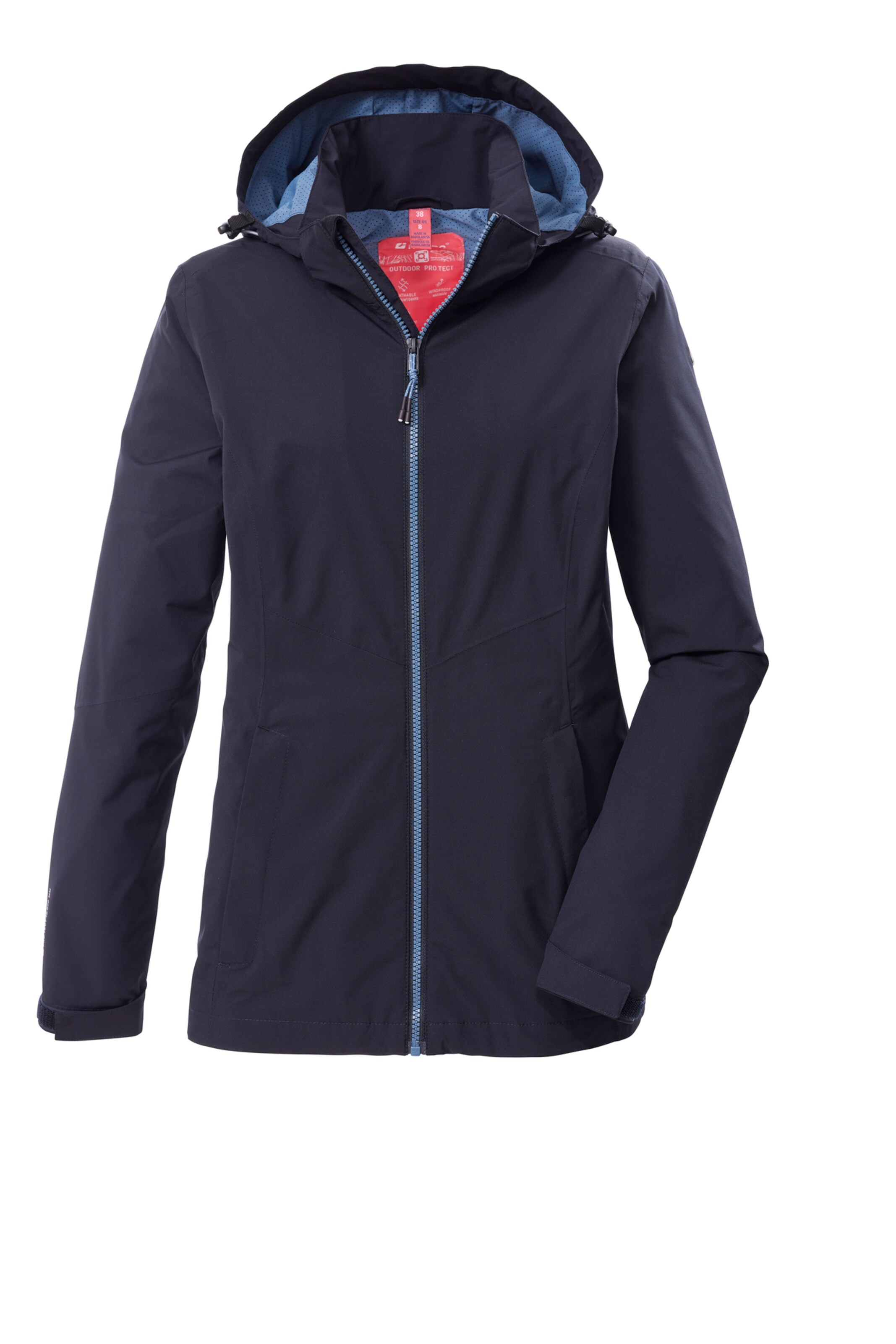 KILLTEC Outdoor Jacket in Blue: front