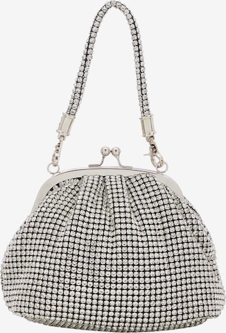 faina Handbag in Silver: front