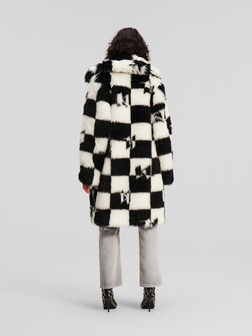 Karl Lagerfeld Coat 'Check' in Schwarz