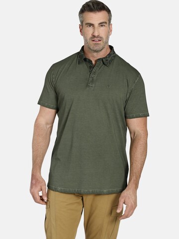 Charles Colby Poloshirt ' Earl Kinnet ' in Grün: predná strana