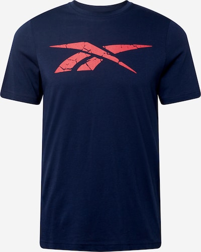 Reebok Sport Functioneel shirt in de kleur Navy / Rood, Productweergave