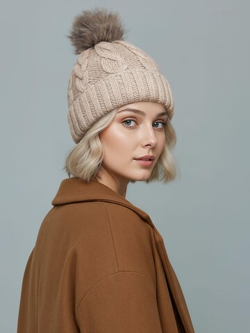 Neverless Mütze 'Caren' in Beige