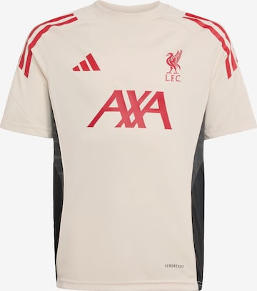 ADIDAS PERFORMANCE - Camiseta funcional 'FC Liverpool Tiro 25 Competition' en blanco: frente