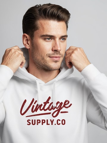 Neverless Sweatshirt 'Vintage Supply Co.' in White