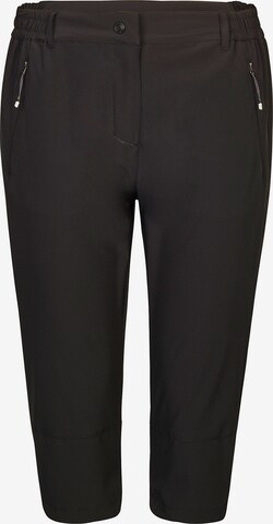 KILLTEC Slim fit Outdoor Pants 'Terasi' in Black: front