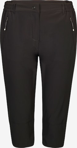 KILLTEC Slim fit Outdoor Pants 'Terasi' in Black: front