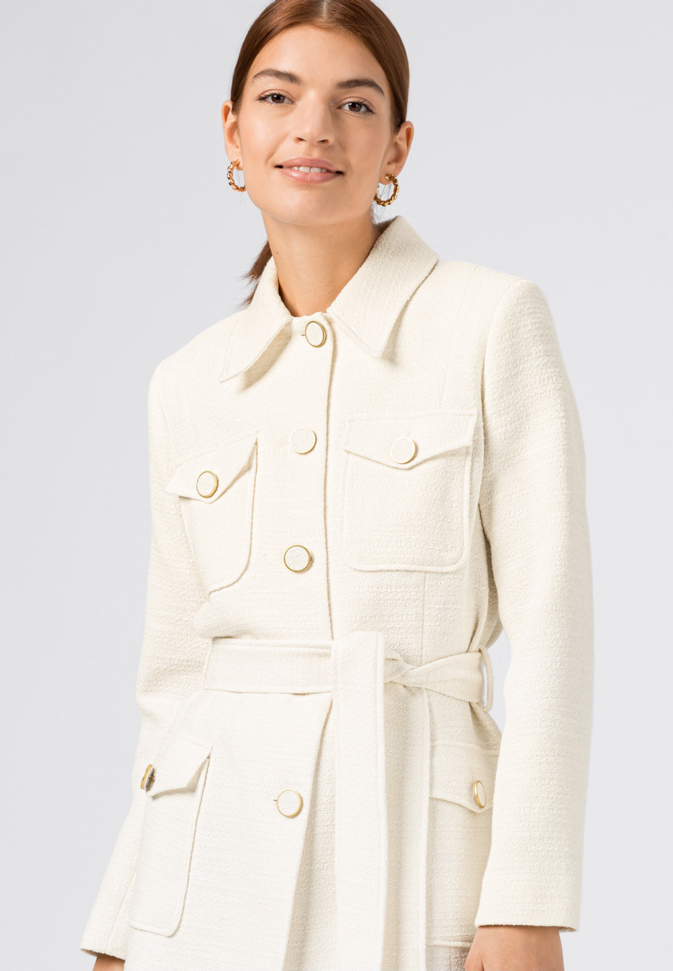 Frauen Mäntel HALLHUBER Mantel in Offwhite - AN57527 Frauen Mäntel HALLHUBER Mantel in Offwhite - AN57527