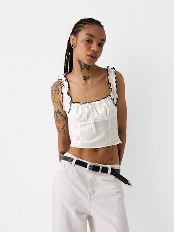 Bershka Blouse in White
