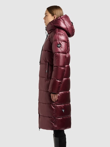 khujo Winter Coat 'Nashi' in Red