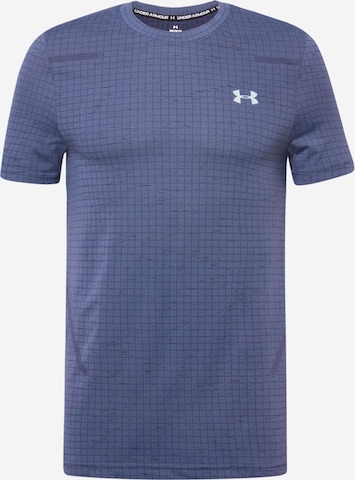 T-Shirt fonctionnel 'Grid' UNDER ARMOUR en gris : devant