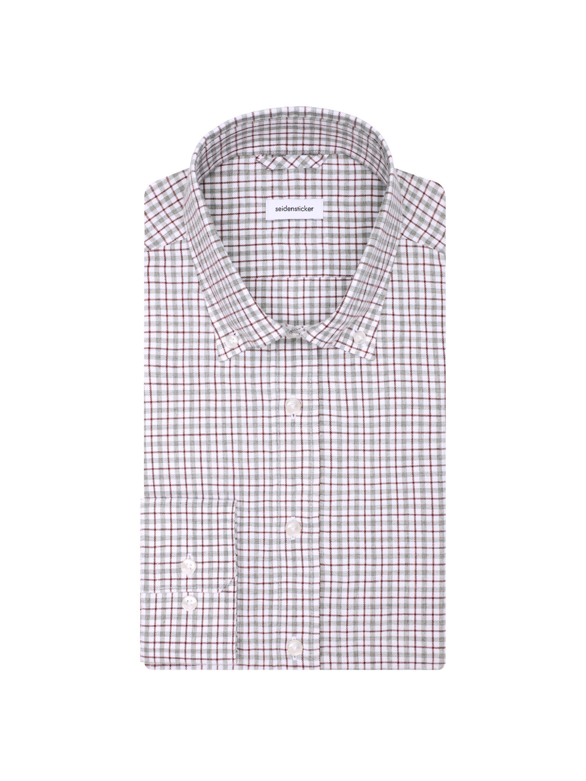 SEIDENSTICKER Slim Fit Businesshemd 'Schwarze Rose' in Grau