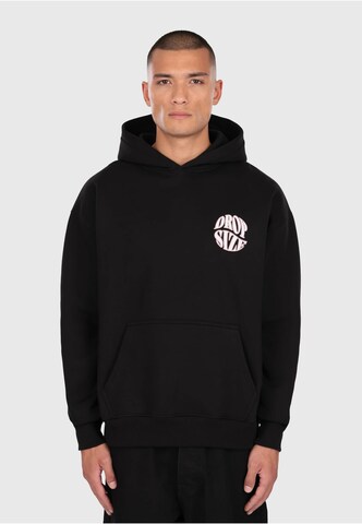 Sweat-shirt Dropsize en noir : devant