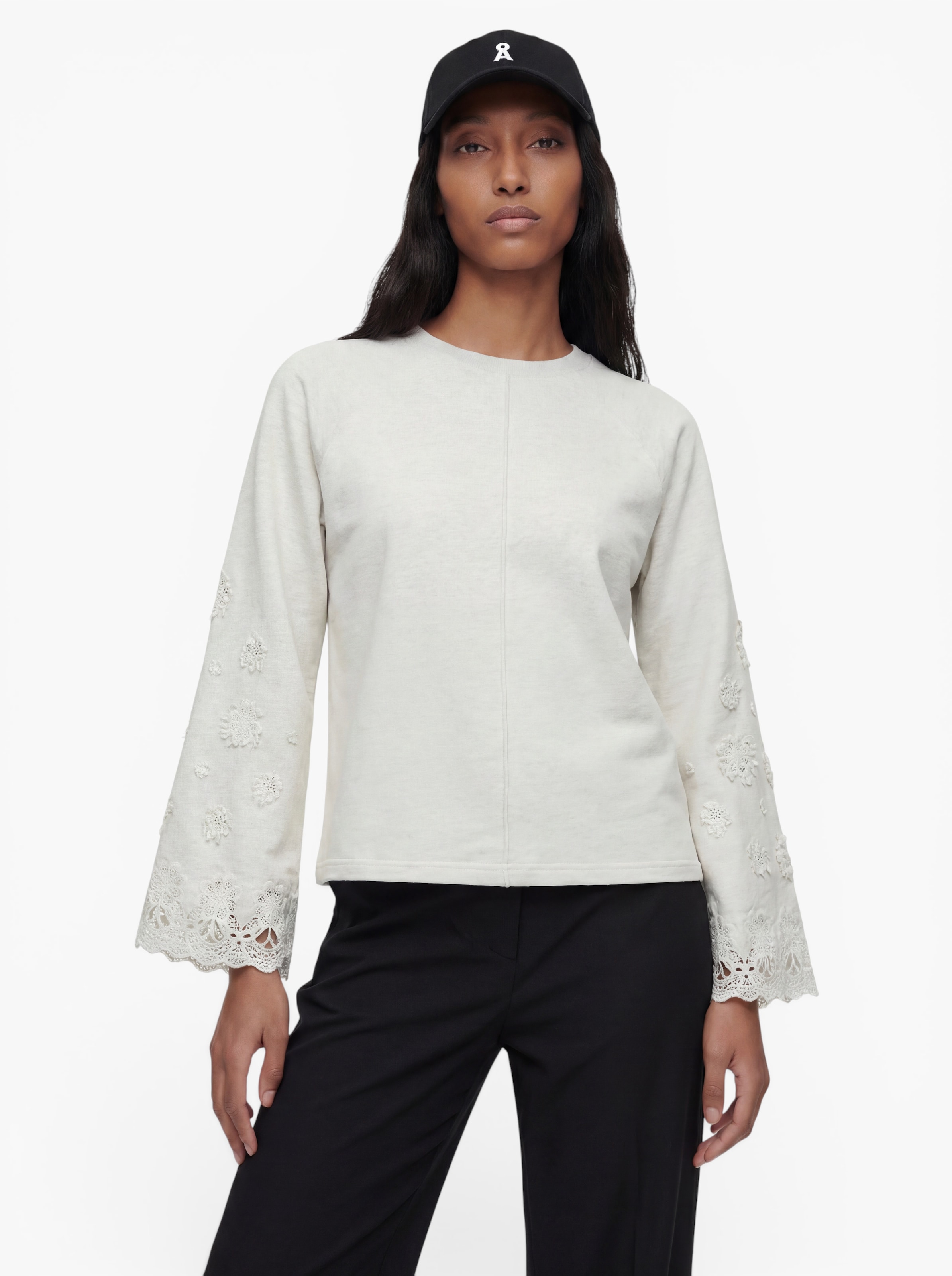 OBJECT Sweater 'OBJKIMIA' in Grey