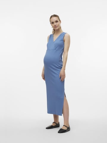 Robe MAMALICIOUS en bleu : devant