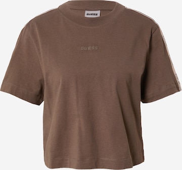 GUESS Performance Shirt 'BRITNEY' in Brown: front