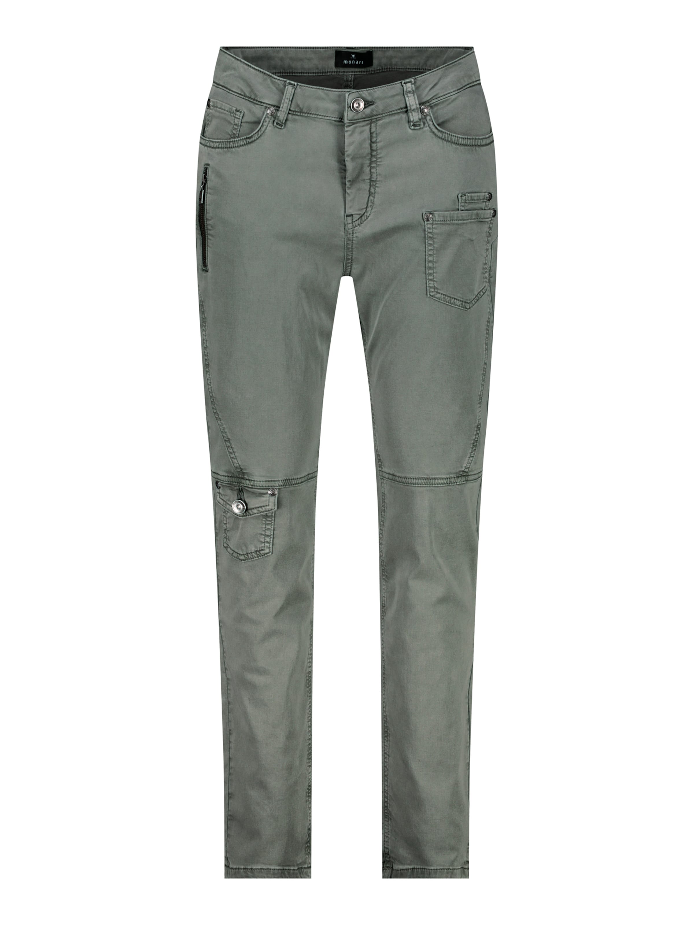 monari Slimfit Παντελόνι σε πράσινο: μπροστά