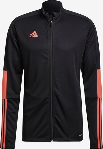 ADIDAS SPORTSWEAR Training Jacket 'Tiro' in Black: front