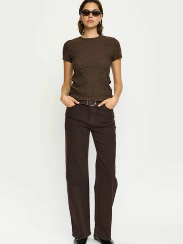 Soft Rebels Tričko 'Gizelle ' – hnědá