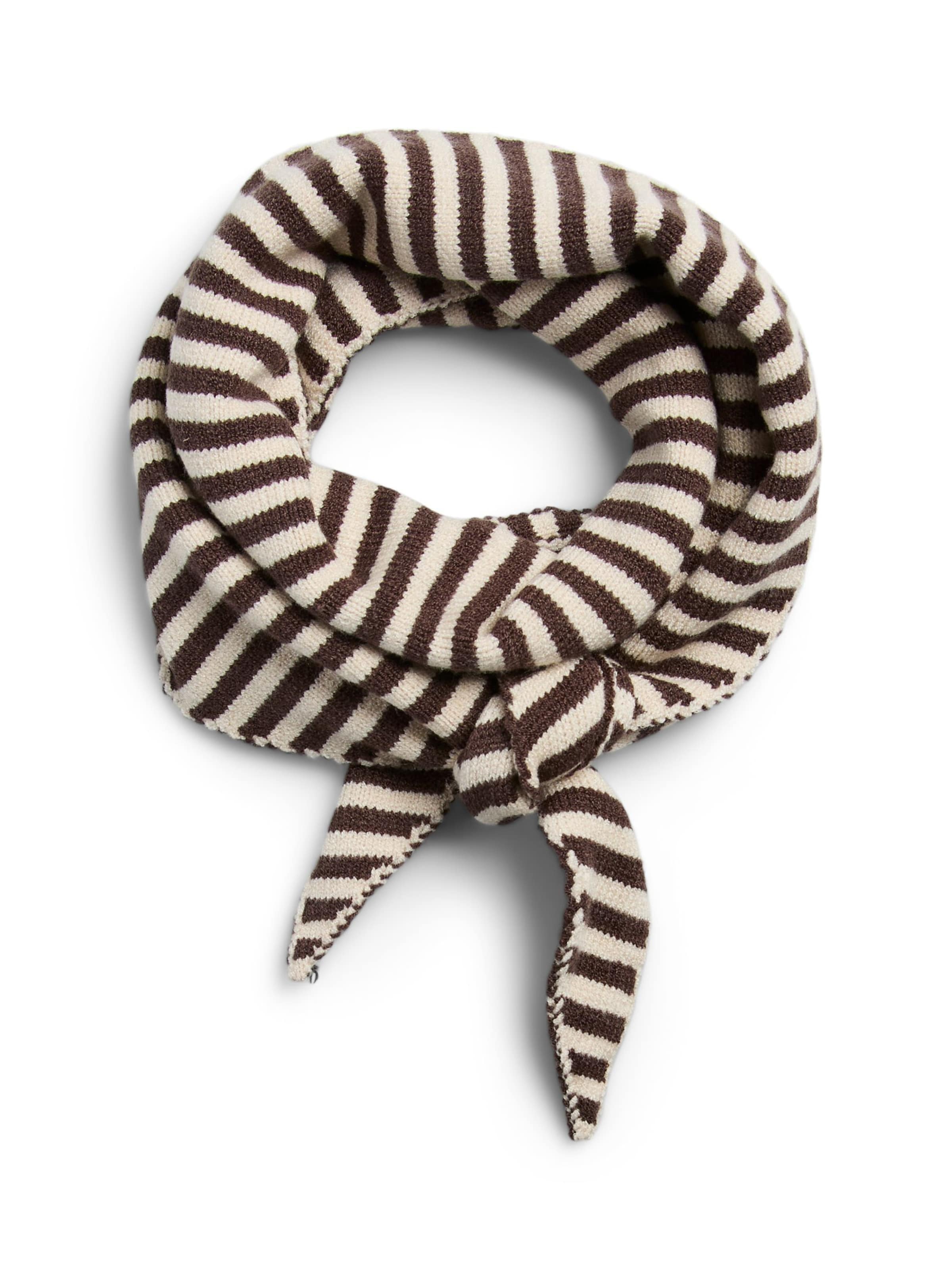 PIECES Scarf 'PCKomma' in Brown: front