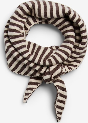 PIECES Scarf 'PCKomma' in Brown: front
