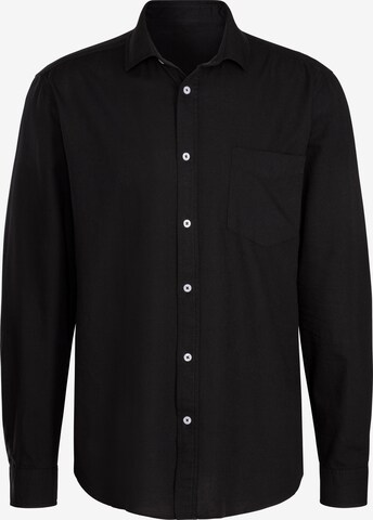 H.I.S Button Up Shirt in Black: front