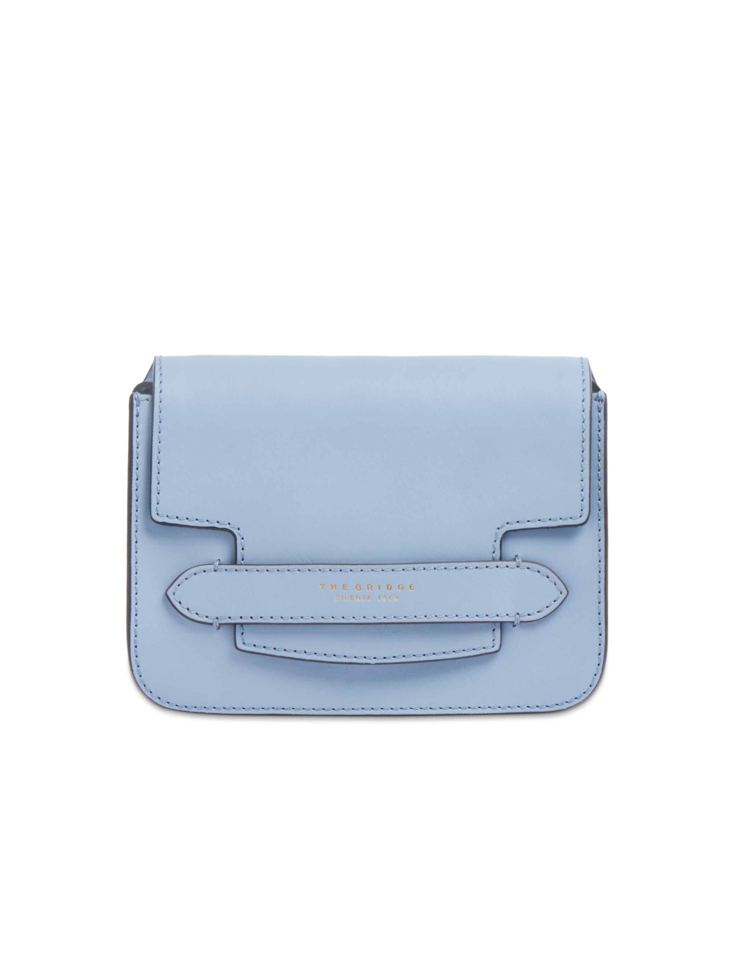 The Bridge Crossbody Bag in Blue: front