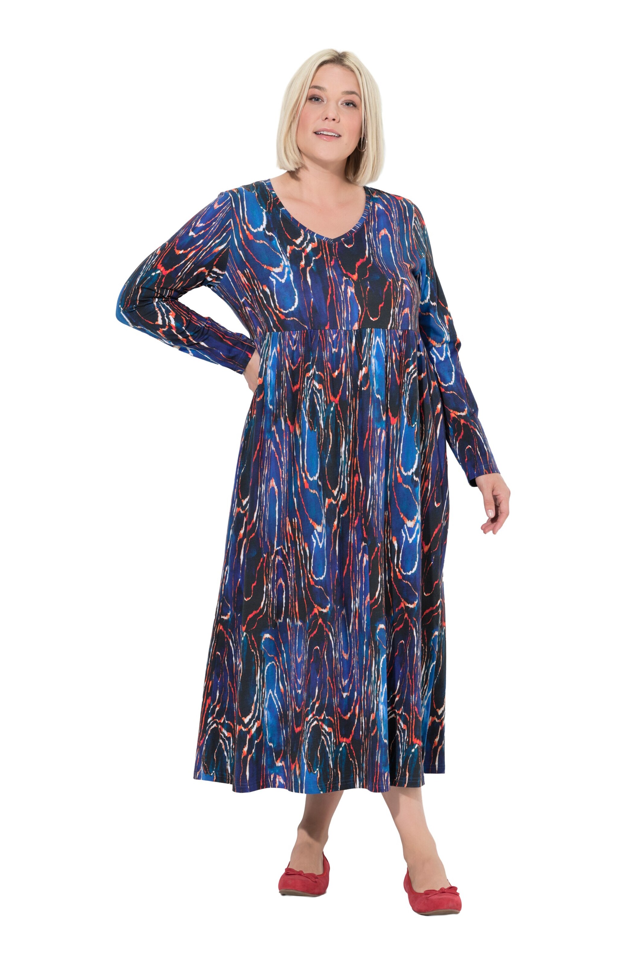 Ulla Popken Oversized dress in Blue: front