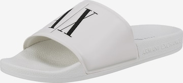 ARMANI EXCHANGE Mules in White: front