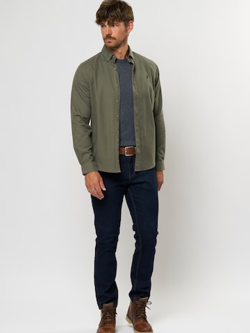 MCS Klasický střih Košile ' Tom ' – zelená