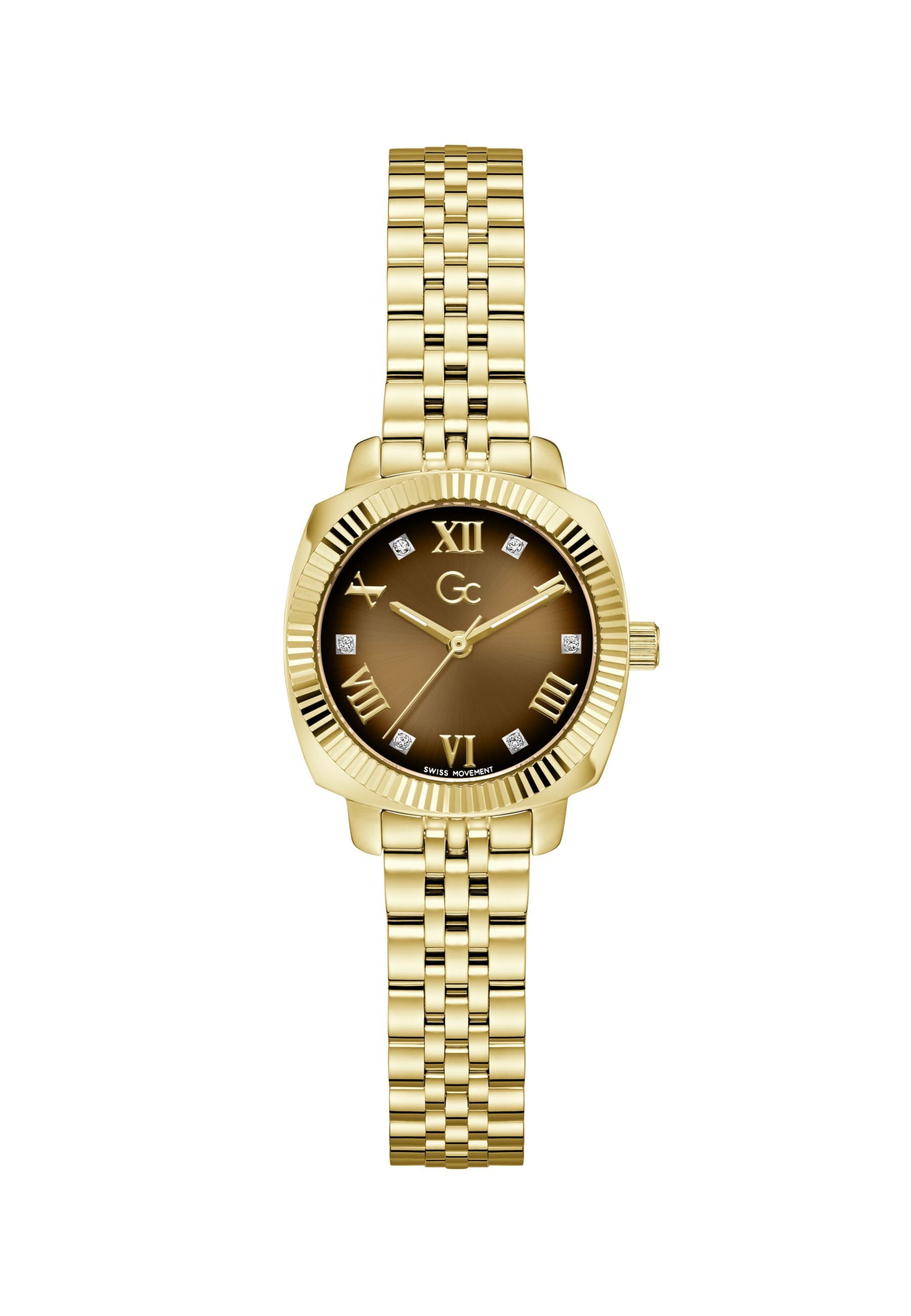 Orologio analogico di Gc in oro: frontale