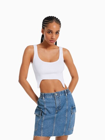 Bershka Skirt in Blue: front