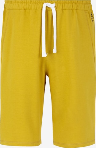 Jan Vanderstorm Workout Pants 'Raune' in Yellow: front