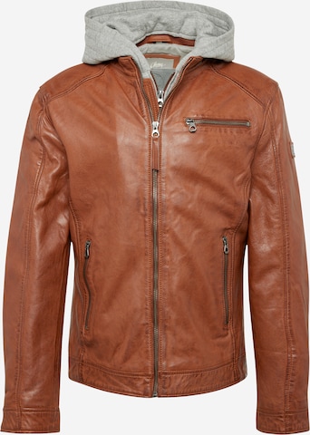 Gipsy Between-Season Jacket 'Baxder' in Brown: front