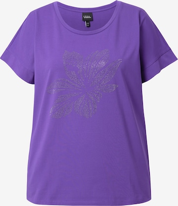 T-shirt Ulla Popken en violet : devant