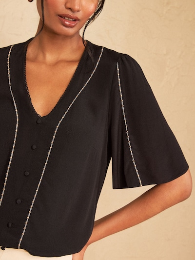 love & roses Blusa en XS en oro / negro / plata, Vista del producto