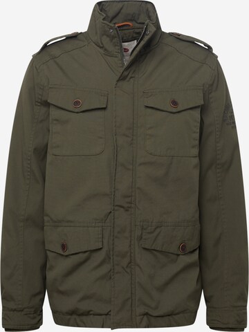 Petrol Industries Between-Season Jacket in Green: front