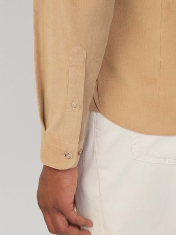 Hackett London Slim Fit Hemd in Beige