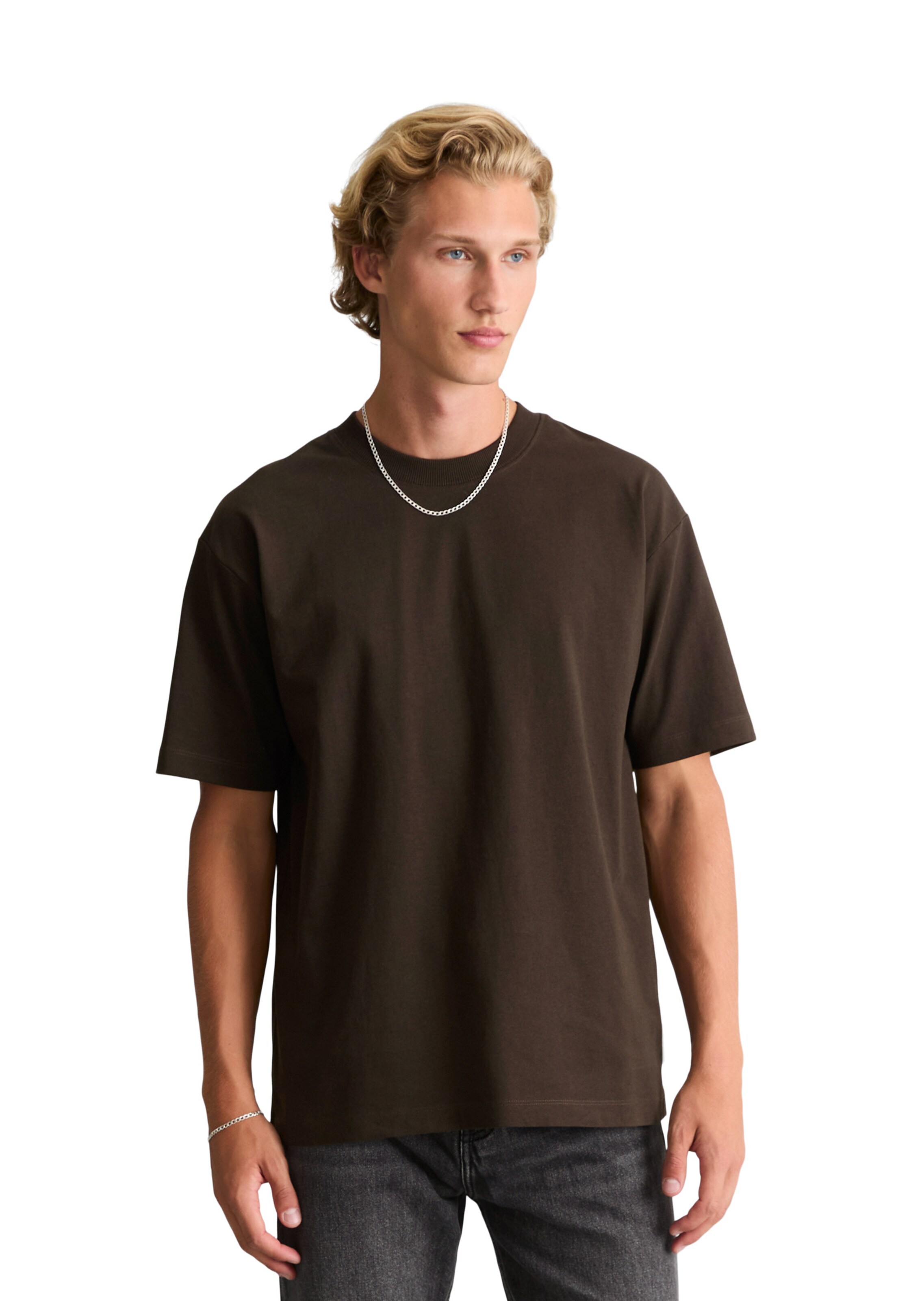 T-Shirt Marc O'Polo DENIM en marron : devant