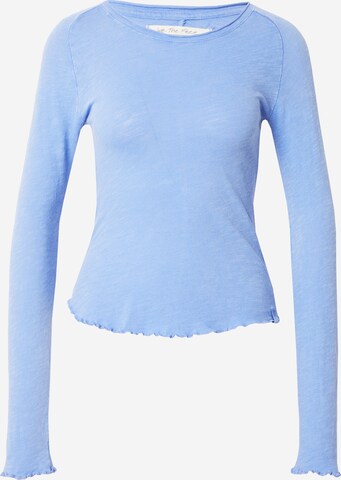 T-shirt 'BE MY BABY' Free People en bleu : devant